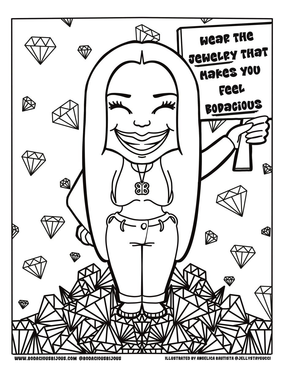 Bodacious Bijous Artist Created Coloring Pages - Bodacious Bijous LLC