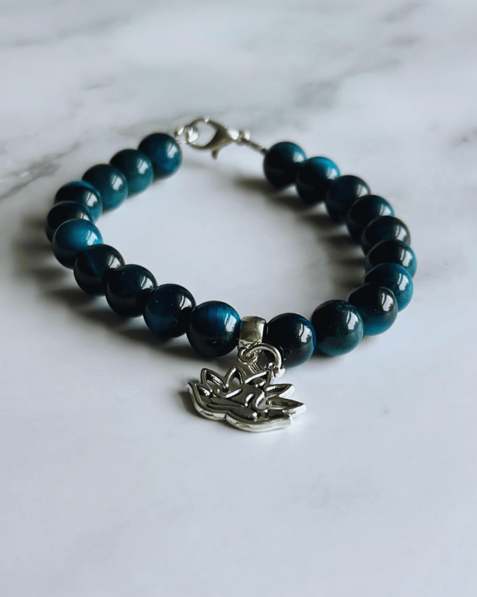 Turquoise Tiger Eye Bead Bracelet - Bodacious Bijous LLC