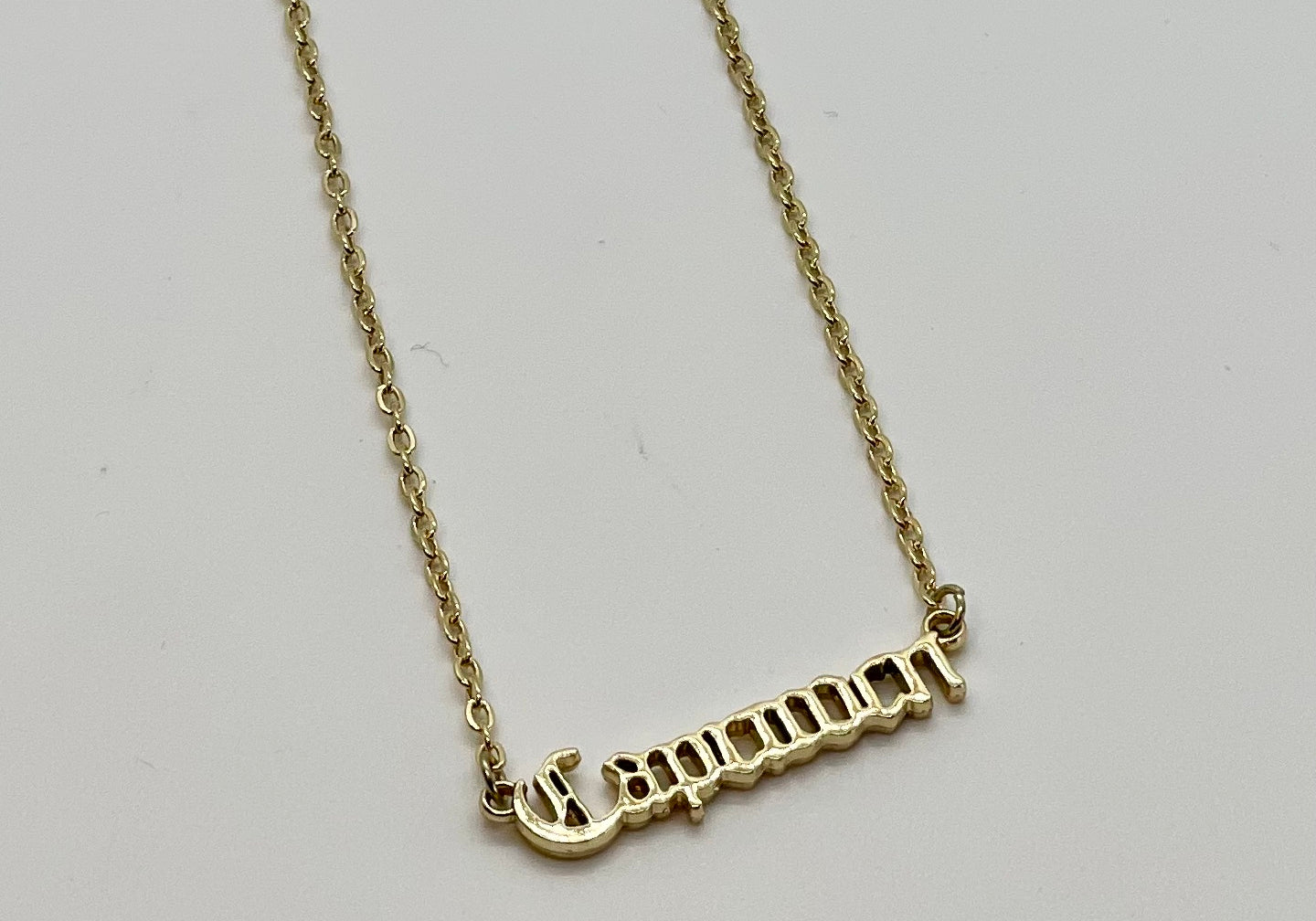 What's Your Sign Zodiac Name Necklace - Bodacious Bijous Capricorn Gold
