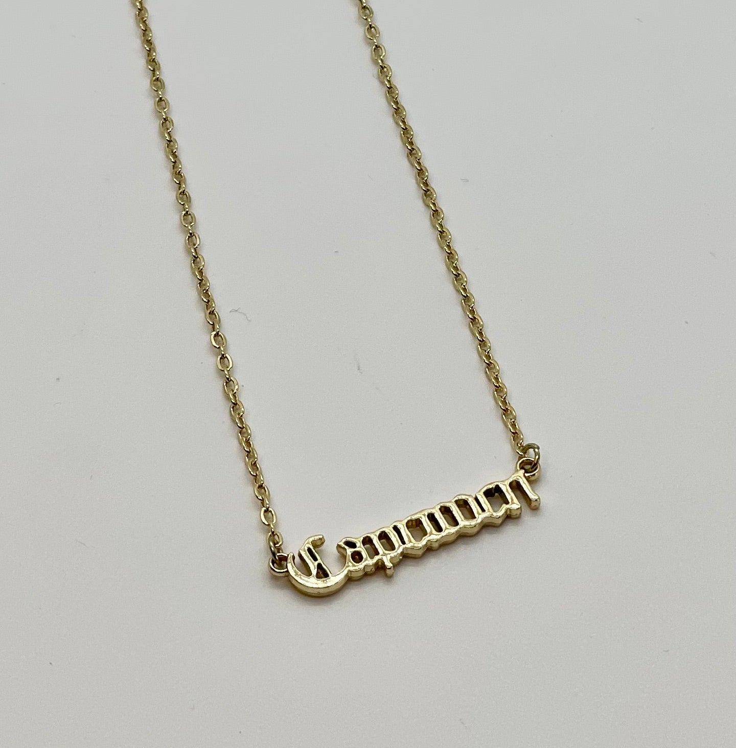 What's Your Sign Zodiac Name Necklace - Bodacious Bijous Capricorn Gold
