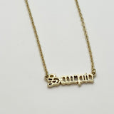 What's Your Sign Zodiac Name Necklace - Bodacious Bijous Scorpio Gold