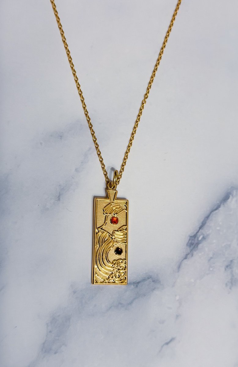 Aquarius Zodiac Necklace - Bodacious Bijous LLC