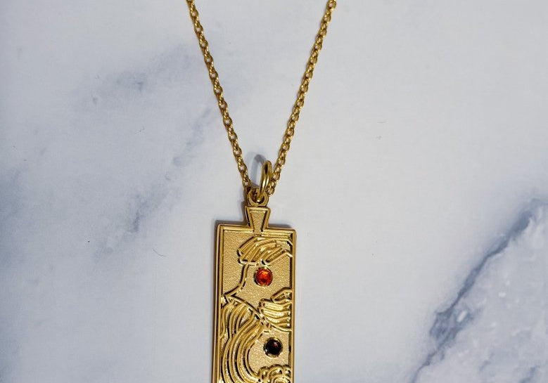 Aquarius Zodiac Necklace - Bodacious Bijous LLC