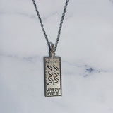 Aquarius Zodiac Necklace - Bodacious Bijous LLC