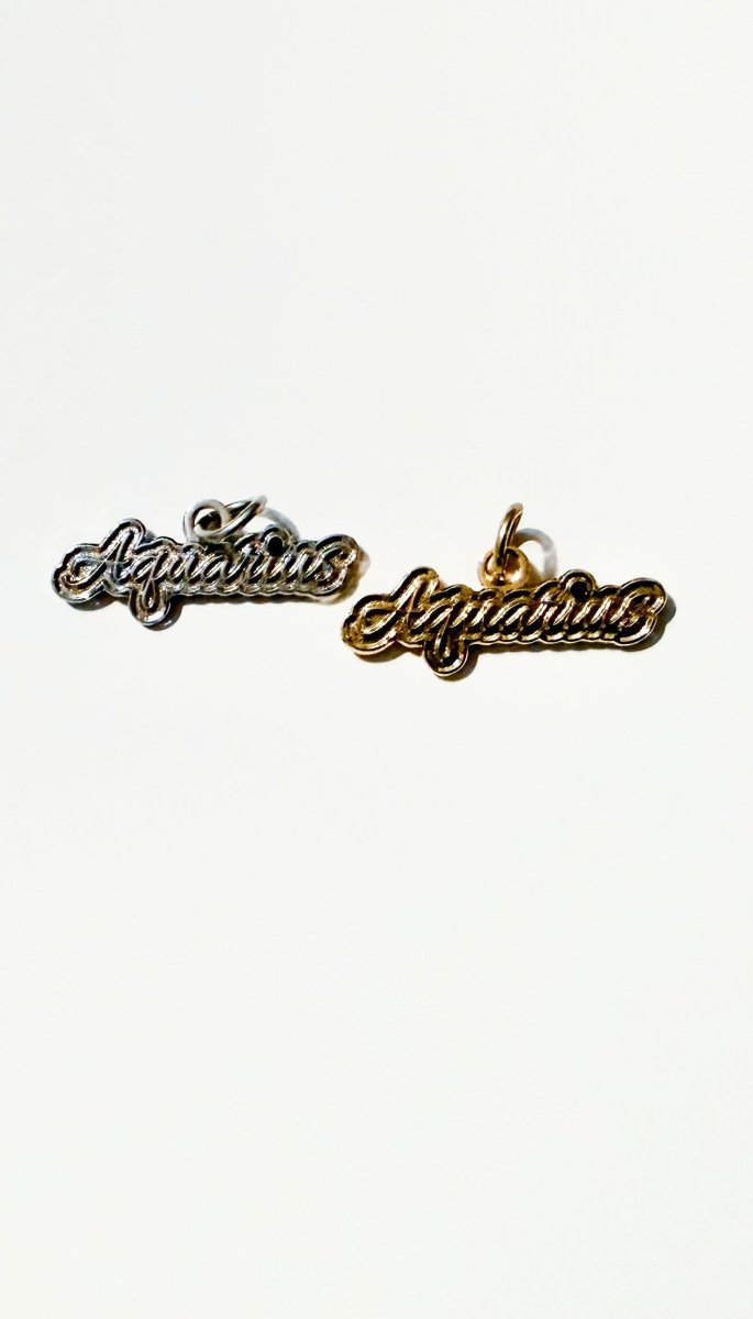Aquarius Zodiac Necklace – Bodacious Zodiac Signature Collection - Bodacious Bijous LLC