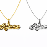Aquarius Zodiac Necklace – Bodacious Zodiac Signature Collection - Bodacious Bijous LLC
