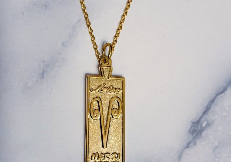 Aries Zodiac Necklace - Bodacious Bijous LLC