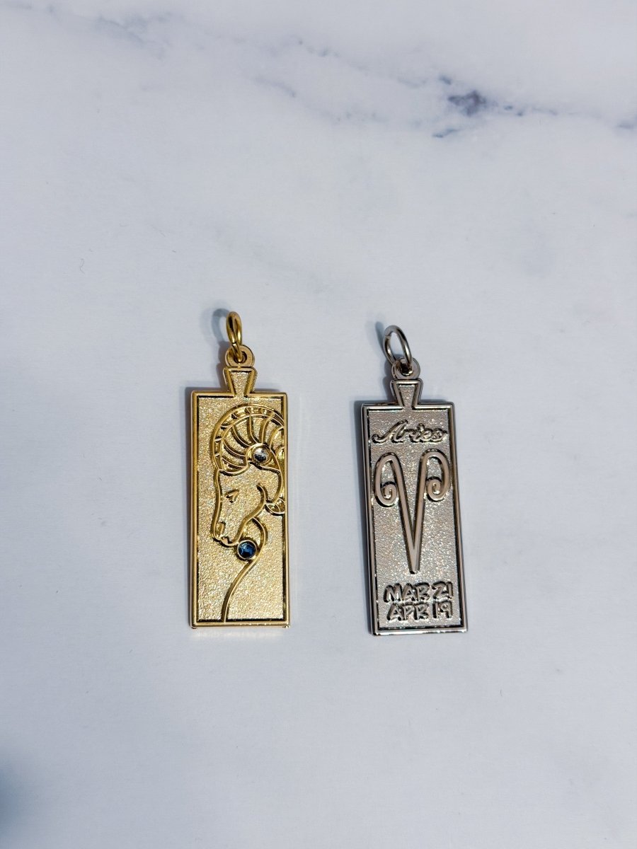 Aries Zodiac Necklace - Bodacious Bijous LLC