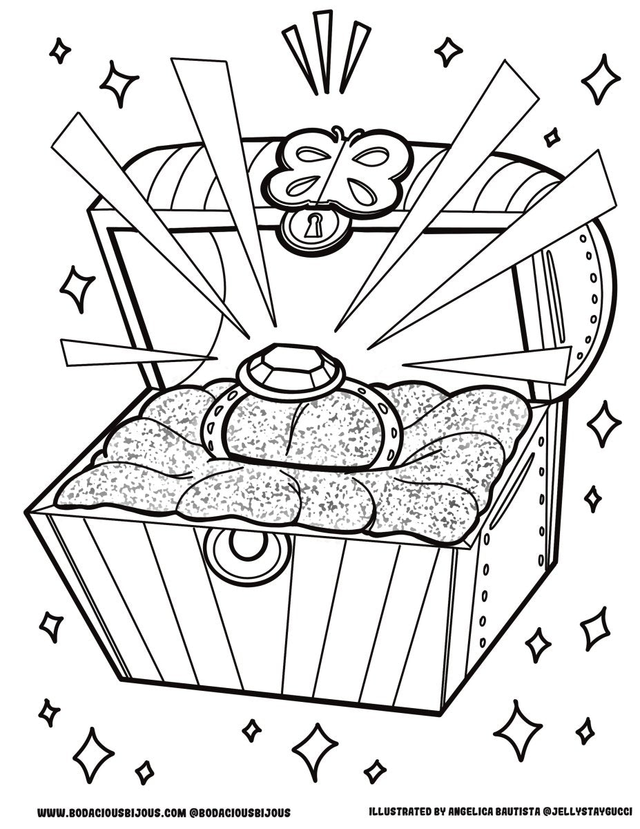 Bodacious Bijous Artist Created Coloring Pages - Bodacious Bijous LLC
