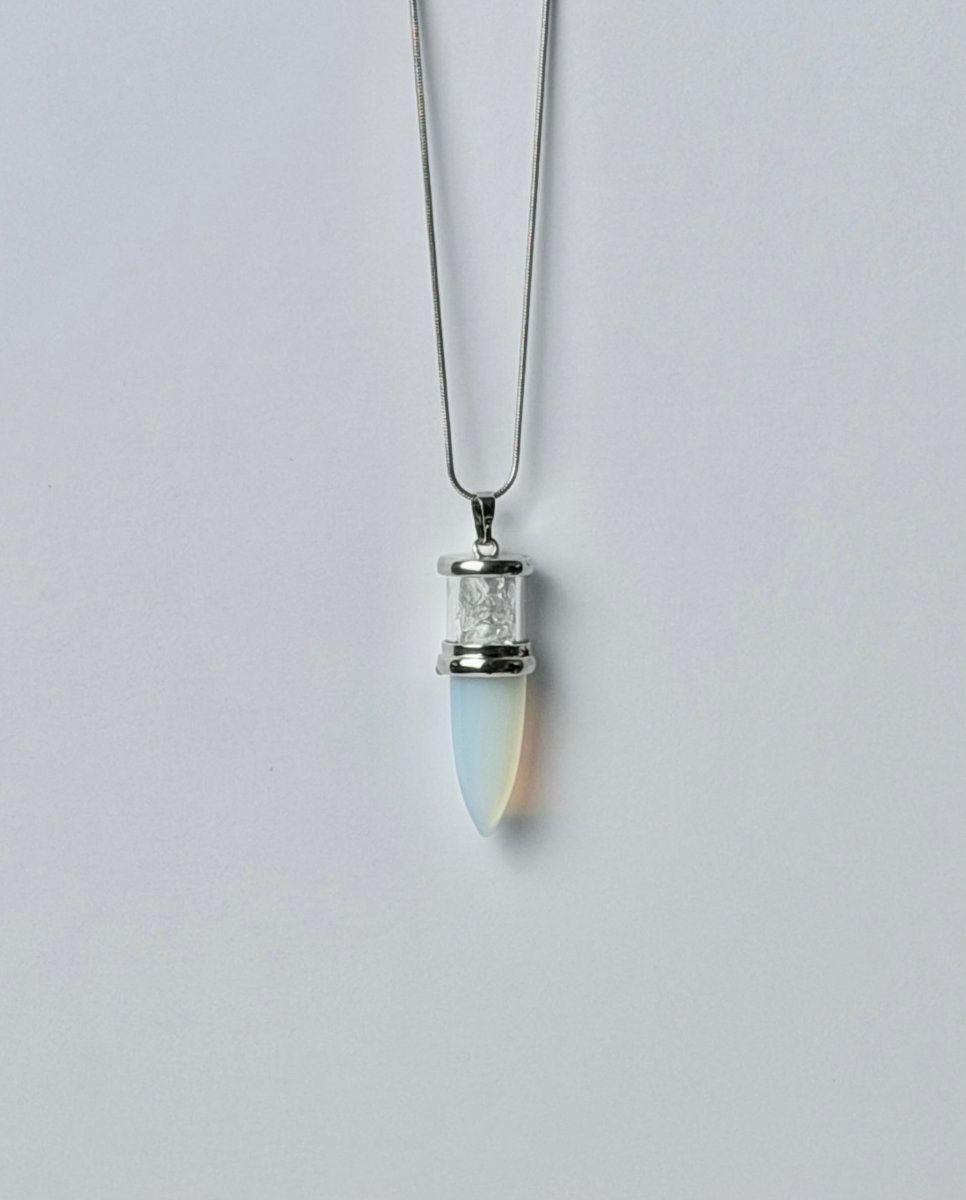 Bullet Style Stone Necklace - Bodacious Bijous LLC