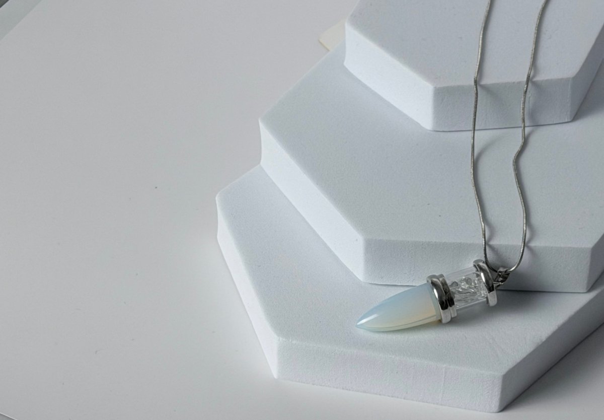 Bullet Style Stone Necklace - Bodacious Bijous LLC