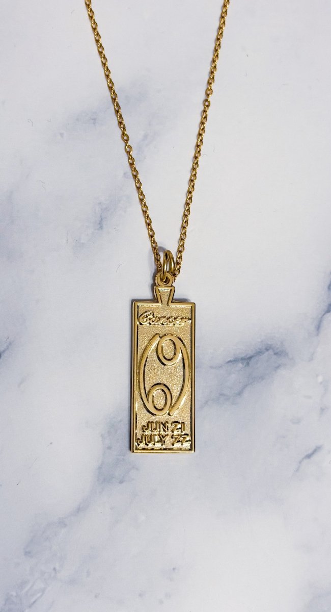 Cancer Zodiac Necklace - Bodacious Bijous LLC