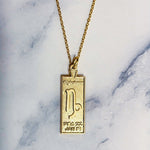 Capricorn Zodiac Necklace - Bodacious Bijous LLC