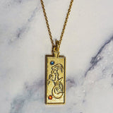 Capricorn Zodiac Necklace - Bodacious Bijous LLC