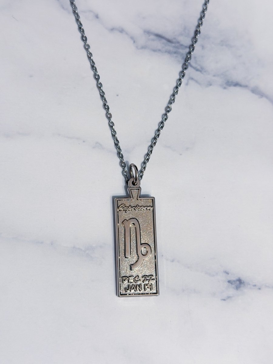 Capricorn Zodiac Necklace - Bodacious Bijous LLC