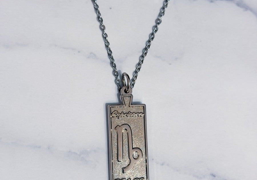 Capricorn Zodiac Necklace - Bodacious Bijous LLC