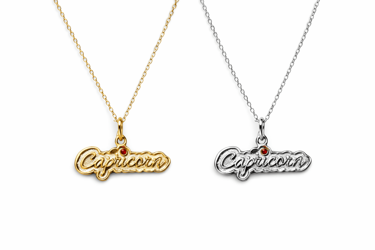 Capricorn Zodiac Necklace – Bodacious Zodiac Signature Collection - Bodacious Bijous LLC