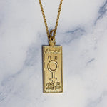 Gemini Zodiac Necklace - Bodacious Bijous LLC