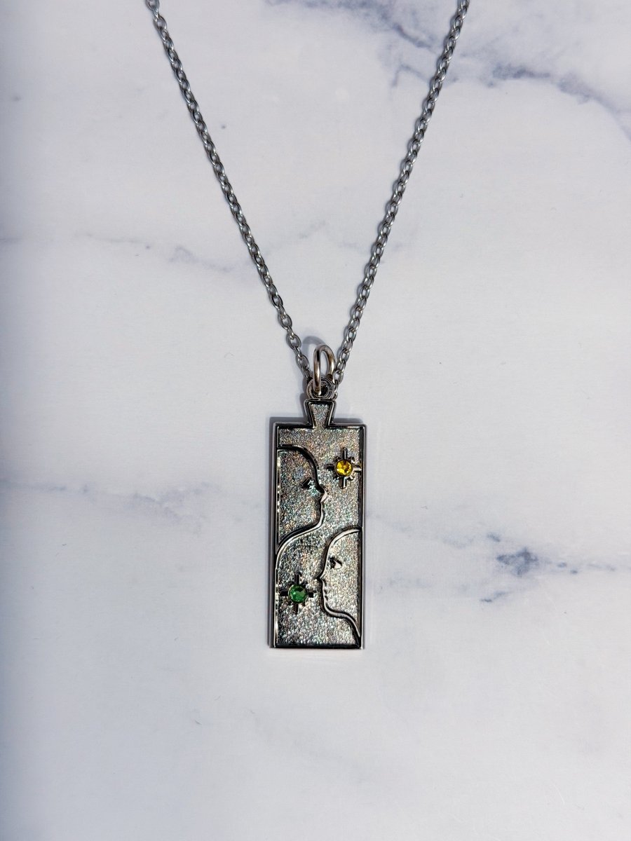 Gemini Zodiac Necklace - Bodacious Bijous LLC