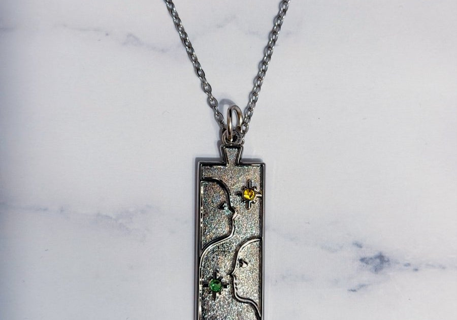 Gemini Zodiac Necklace - Bodacious Bijous LLC