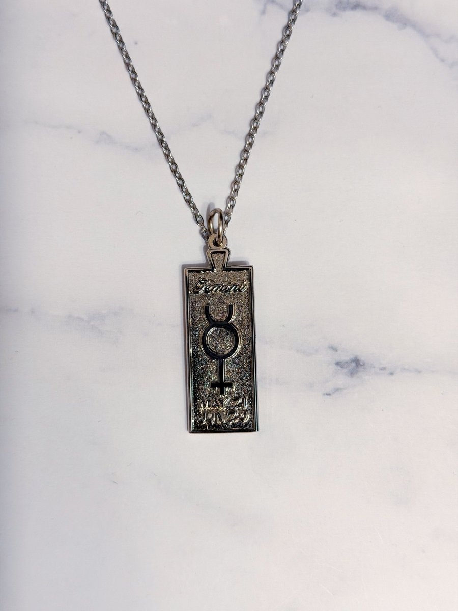 Gemini Zodiac Necklace - Bodacious Bijous LLC
