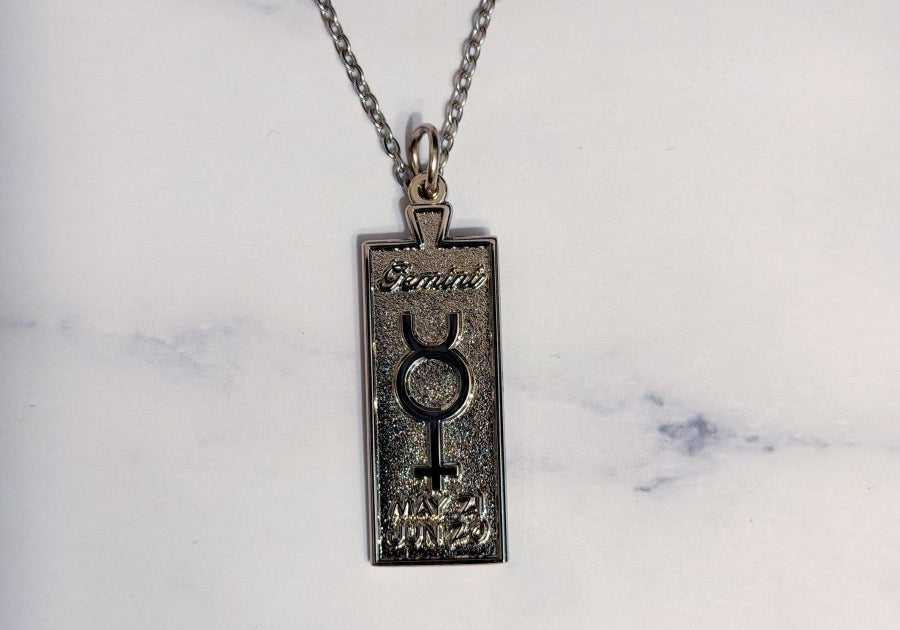 Gemini Zodiac Necklace - Bodacious Bijous LLC