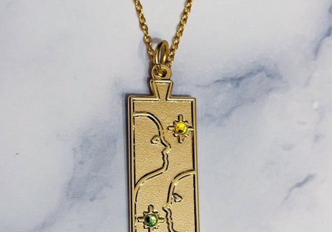 Gemini Zodiac Necklace - Bodacious Bijous LLC