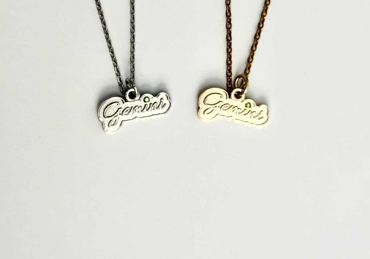 Gemini Zodiac Necklace – Bodacious Zodiac Signature Collection - Bodacious Bijous LLC