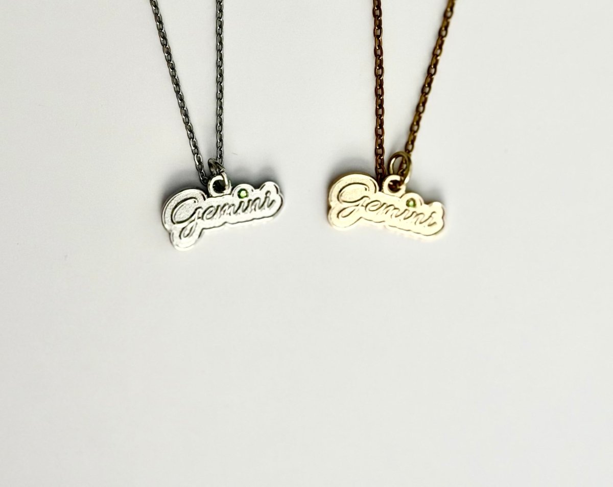 Gemini Zodiac Necklace – Bodacious Zodiac Signature Collection - Bodacious Bijous LLC