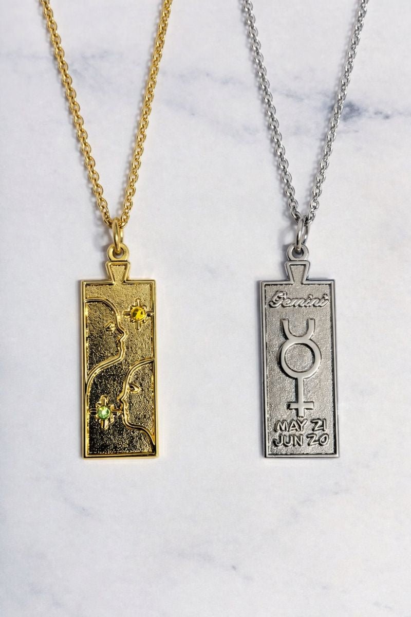 Gemini Zodiac Necklace - The Bodacious Zodiac Collection - Bodacious Bijous LLC