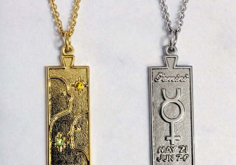 Gemini Zodiac Necklace - The Bodacious Zodiac Collection - Bodacious Bijous LLC