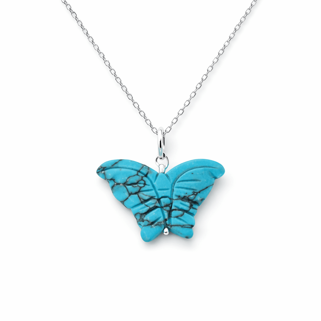 Hand Carved Butterfly Necklace - Bodacious Bijous LLC