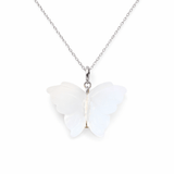 Hand Carved Butterfly Necklace - Bodacious Bijous LLC