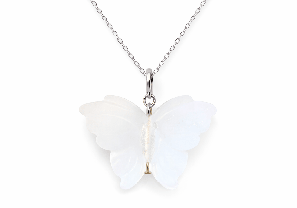 Hand Carved Butterfly Necklace - Bodacious Bijous LLC
