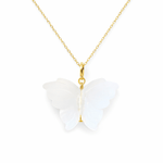 Hand Carved Butterfly Necklace - Bodacious Bijous LLC