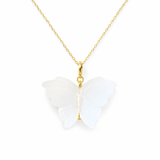 Hand Carved Butterfly Necklace - Bodacious Bijous LLC