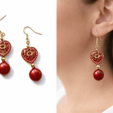 Hearts of Glass Earrings - Bodacious Bijous LLC