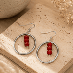 Hoops and Beads Earrings - Bodacious Bijous LLC