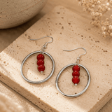 Hoops and Beads Earrings - Bodacious Bijous LLC