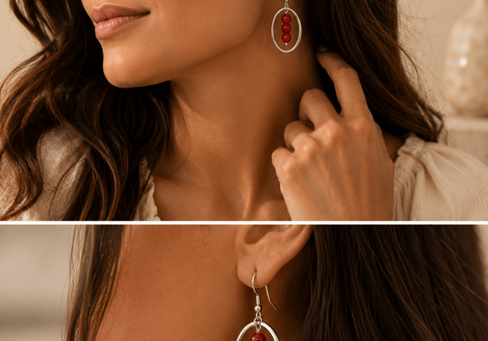 Hoops and Beads Earrings - Bodacious Bijous LLC