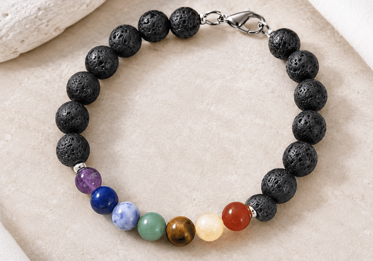 Lava Chakra Bead Bracelet - Bodacious Bijous LLC