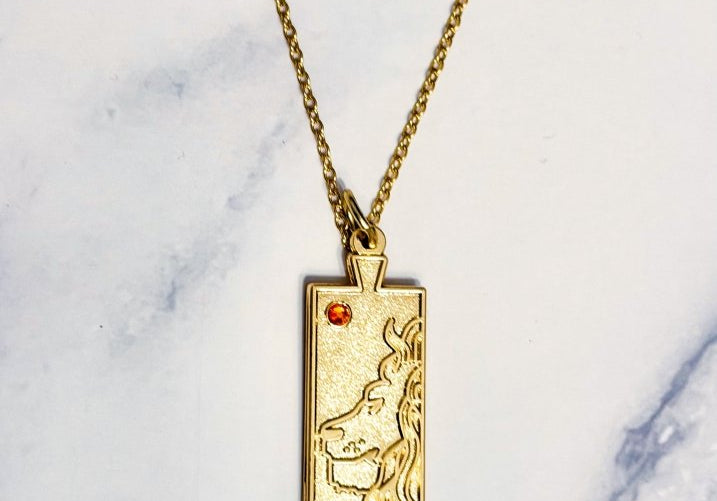 Leo Zodiac Necklace - Bodacious Bijous LLC