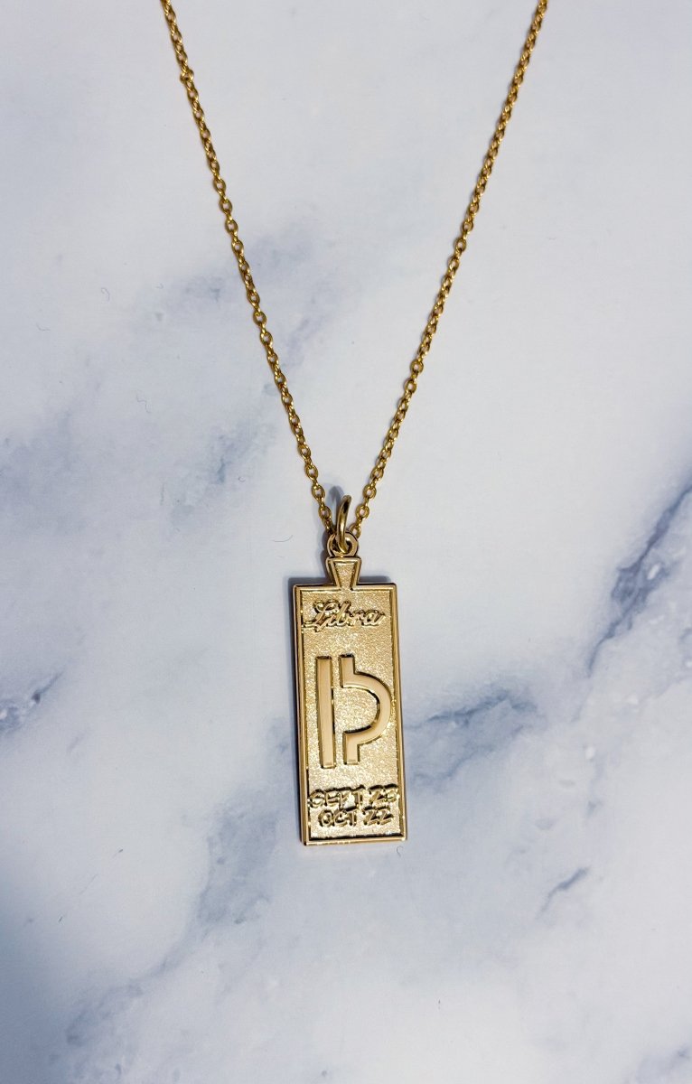 Libra Zodiac Necklace - Bodacious Bijous LLC