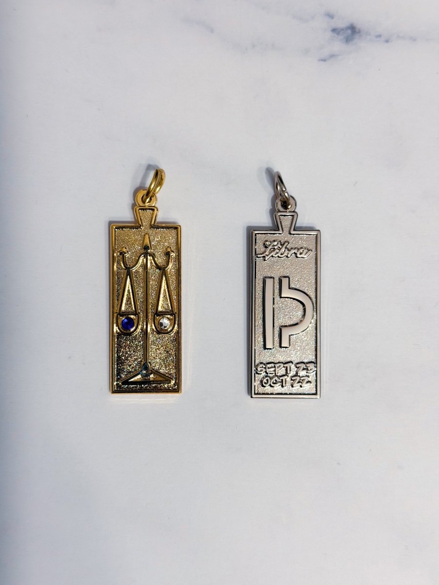 Libra Zodiac Necklace - Bodacious Bijous LLC