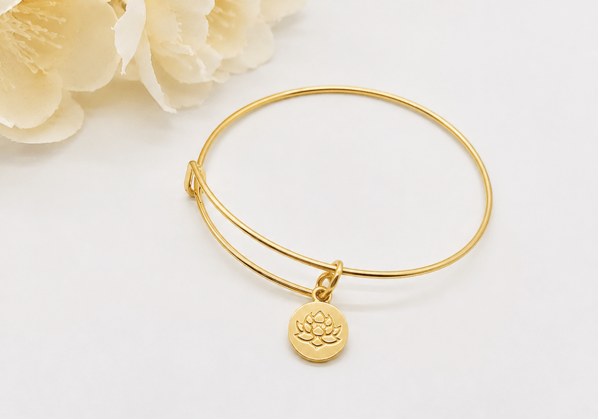 Lotus Flower Charm Bracelets - Bodacious Bijous LLC