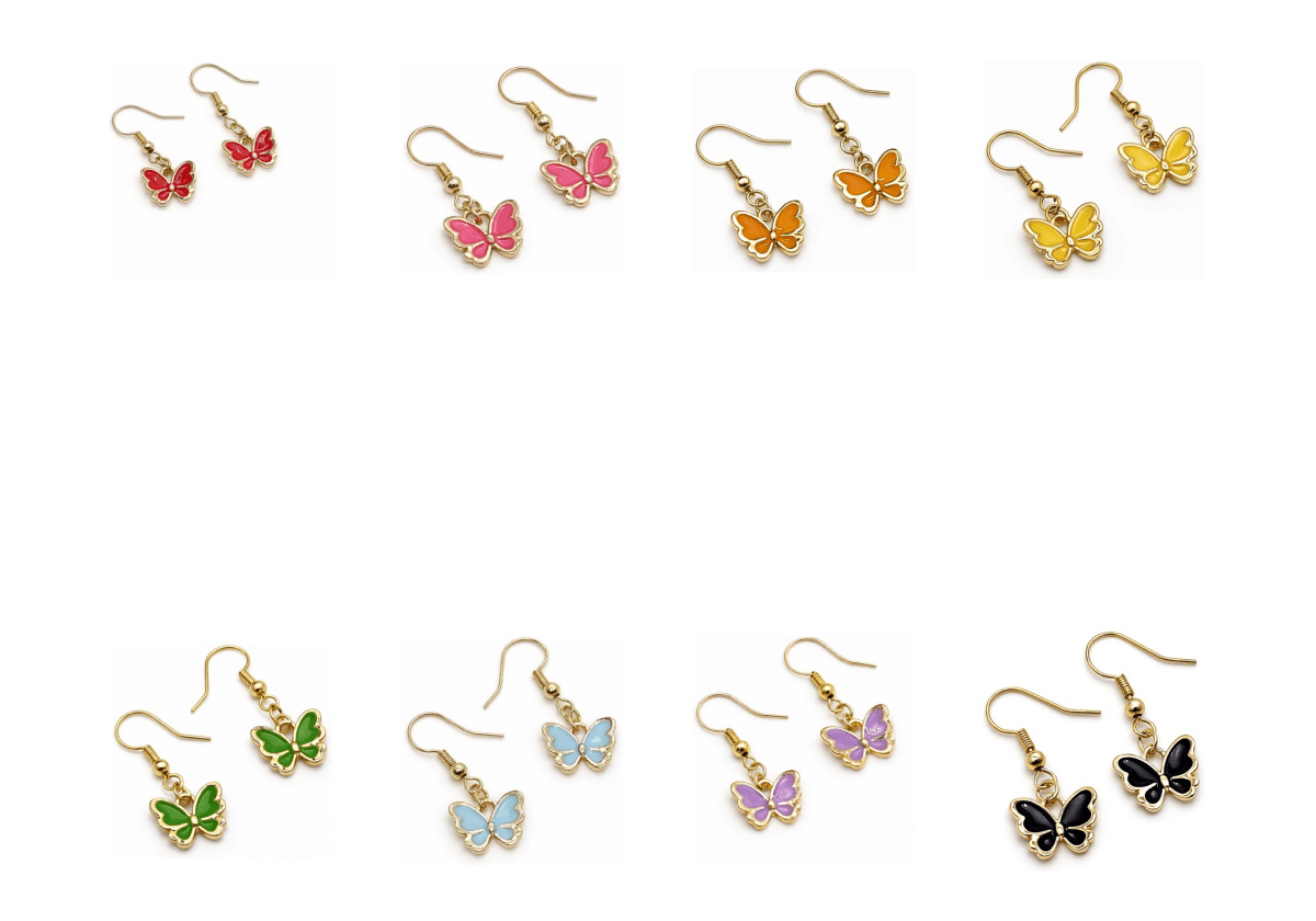 Mini Butterfly Earrings - Bodacious Bijous LLC