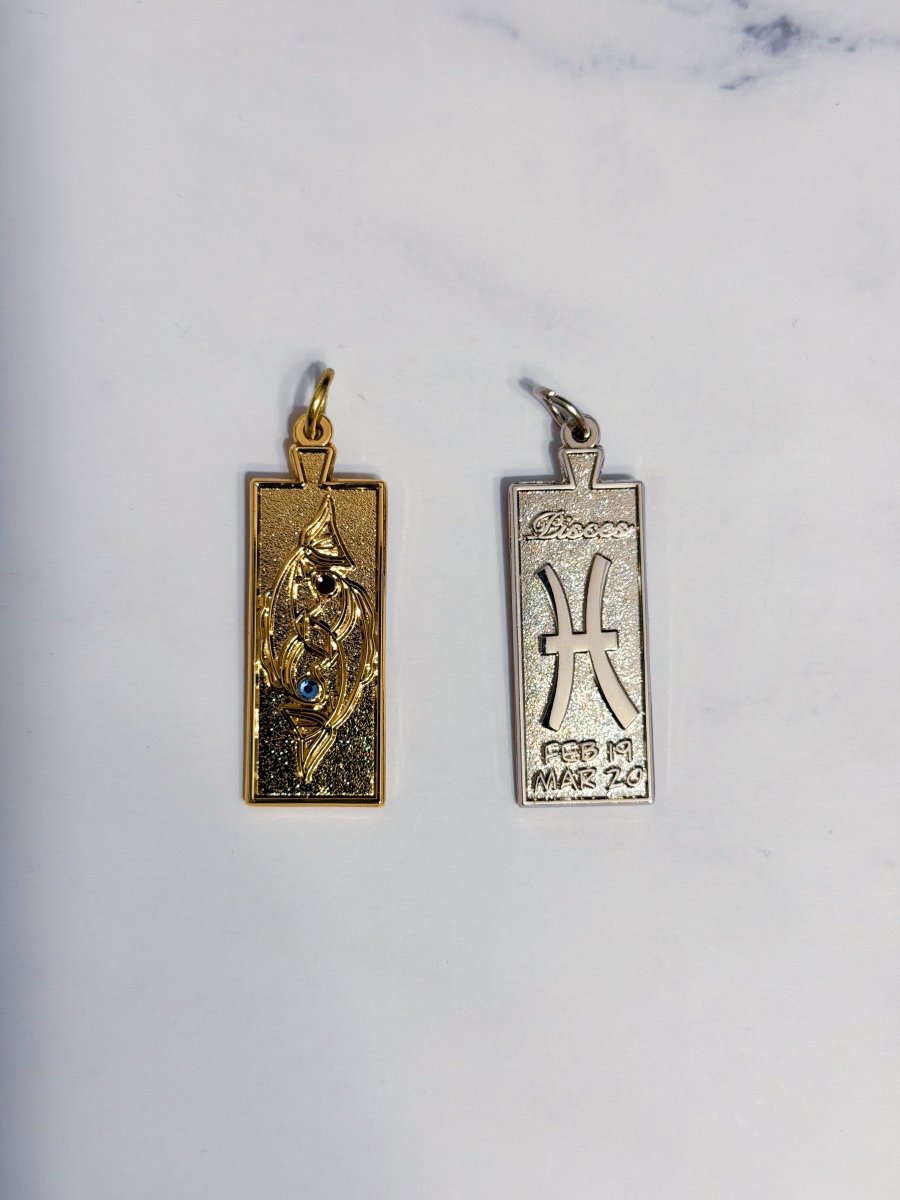Pisces Zodiac Necklace - Bodacious Bijous LLC