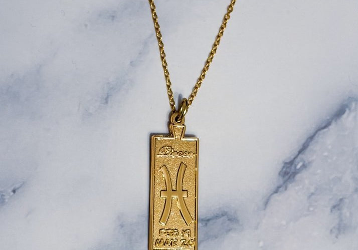 Pisces Zodiac Necklace - Bodacious Bijous LLC