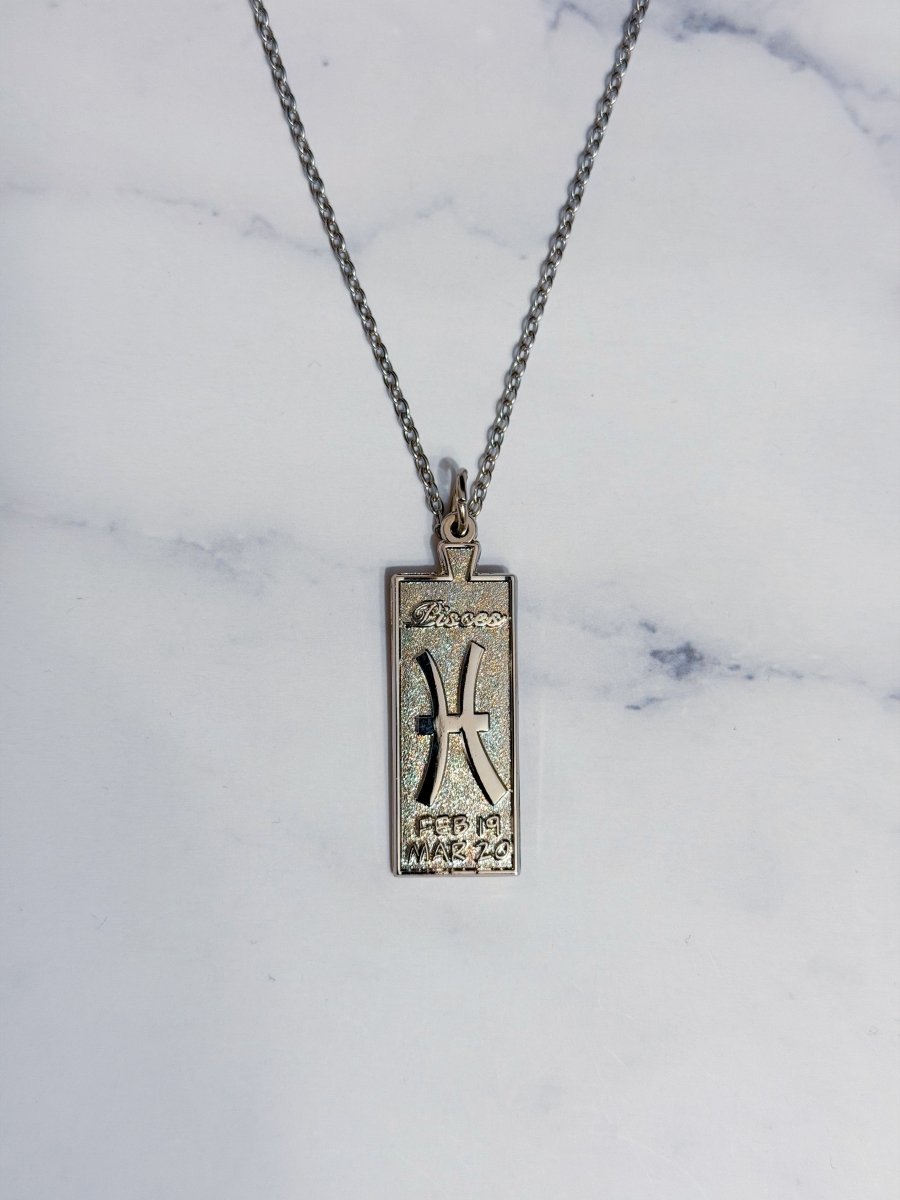 Pisces Zodiac Necklace - Bodacious Bijous LLC