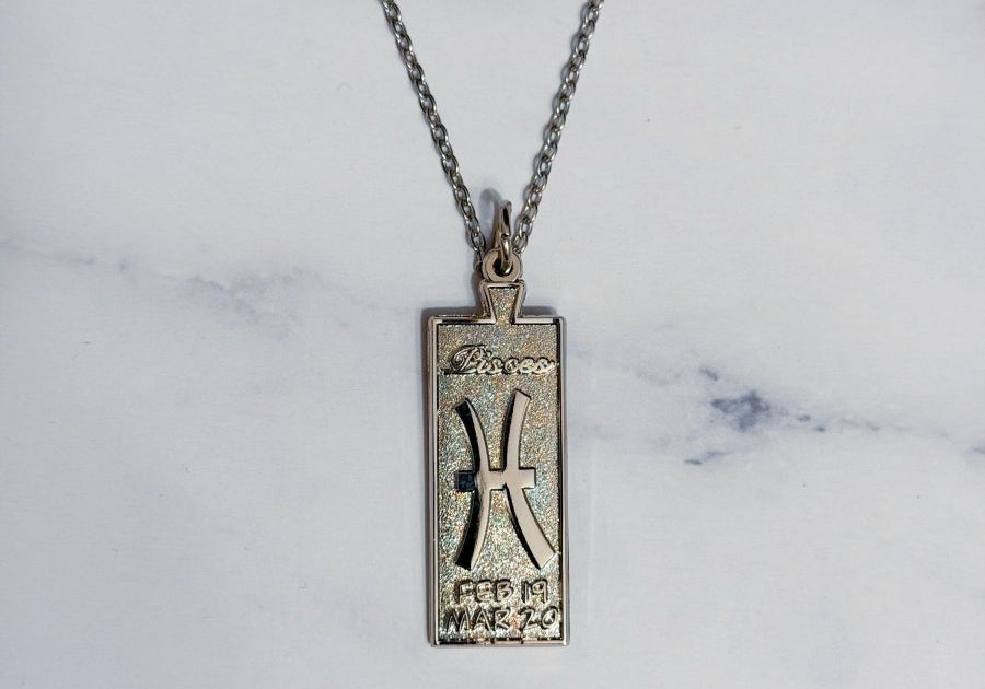 Pisces Zodiac Necklace - Bodacious Bijous LLC